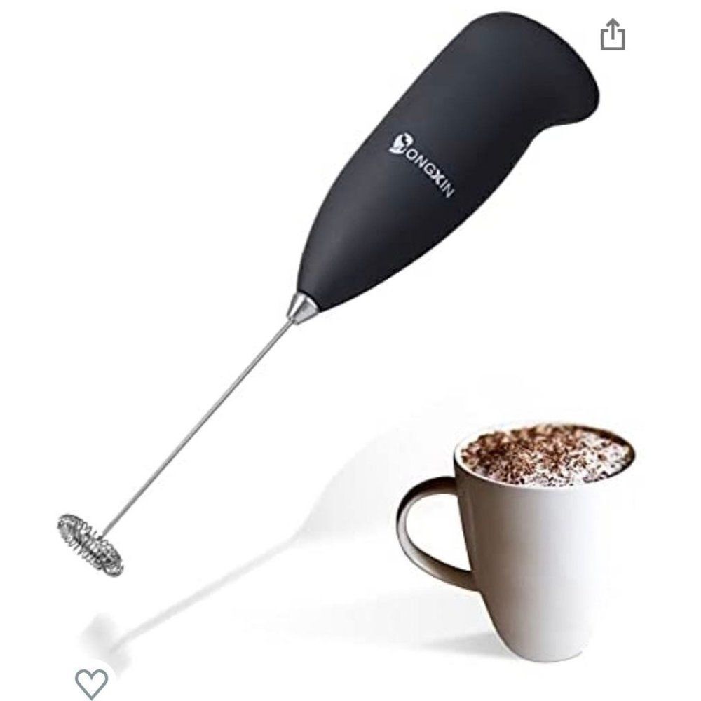 Electric Milk Frother,Handheld Foam Maker for Lattes，Cappuccino，Matcha.D…
